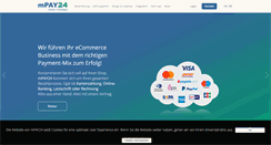 Desktop Screenshot of mpay24.com